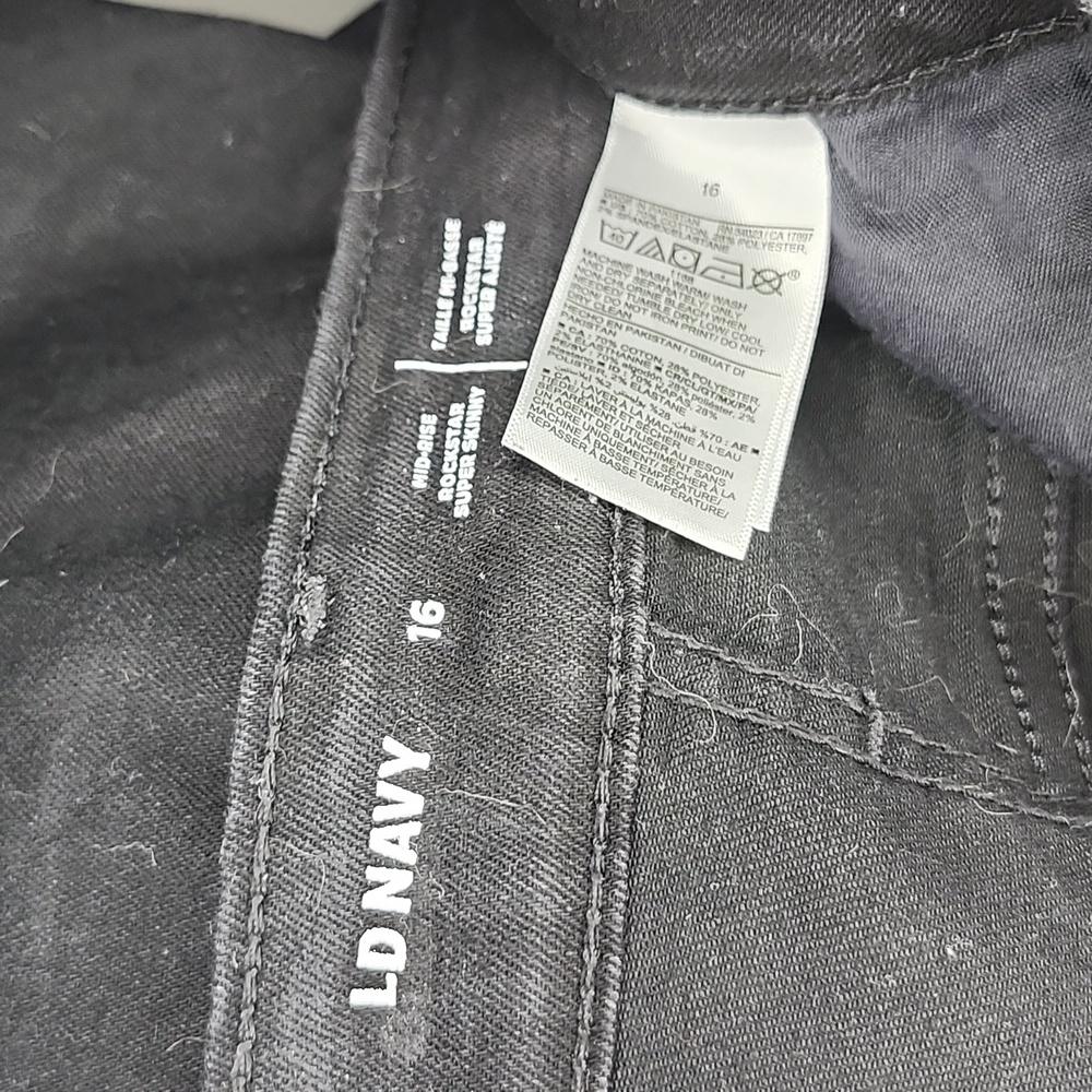 Old Navy mid rise super skinny jeans sz  16 - Picture 6 of 6